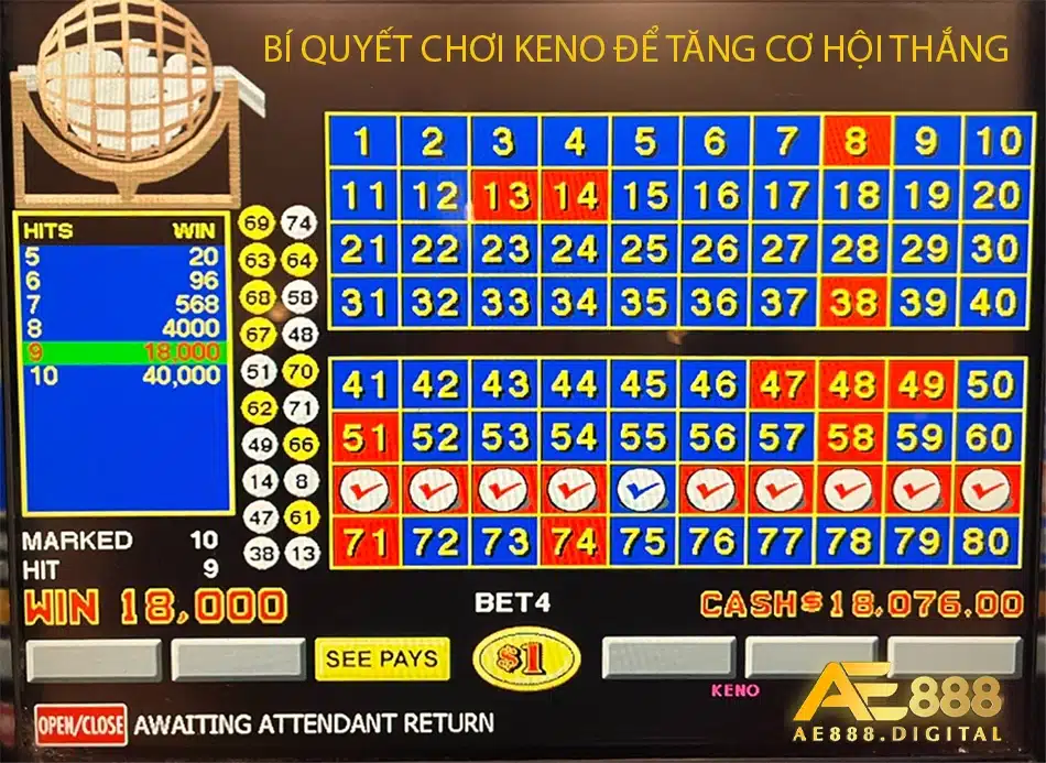 những Bí quyết chơi Keno để tăng cơ hội thắng ae888